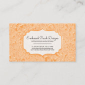 Floral in reliëfkleur Visitekaartje (Achterkant)