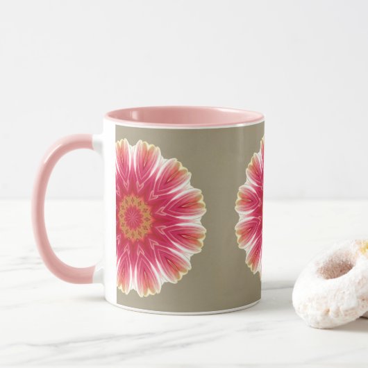 Floral in roze mok (Met donut)