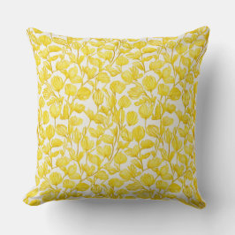 Floral in yellow pattern kussen