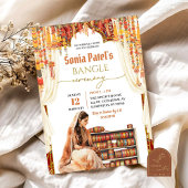 Floral India Bangle Choora Ceremonie Kaart