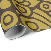 Floral Indian Pattern Layeredabstract, kunst, thui Cadeaupapier (Rol Hoek)