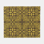 Floral Indian Pattern Layeredabstract, kunst, thui Fleece Deken (Voorkant (Horizontaal))