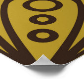 Floral Indian Pattern Layeredabstract, kunst, thui Poster (Hoek)