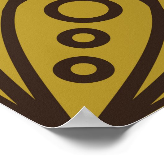 Floral Indian Pattern Layeredabstract, kunst, thui Poster (Hoek)