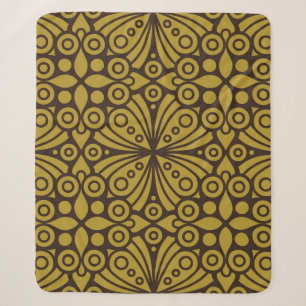 Floral Indian Pattern Layeredabstract, kunst, thui Sherpa Deken