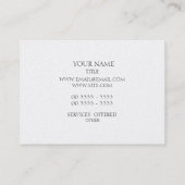 Floral Indigo Visitekaartje (Achterkant)