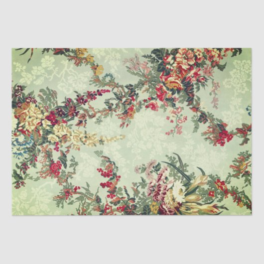 Floral Industrial arts uit de 19e eeuw  Tissuepapier (Voorkant)