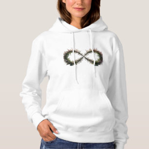 Floral Infinity Basic Hoodie met capuchon – Eeuwig