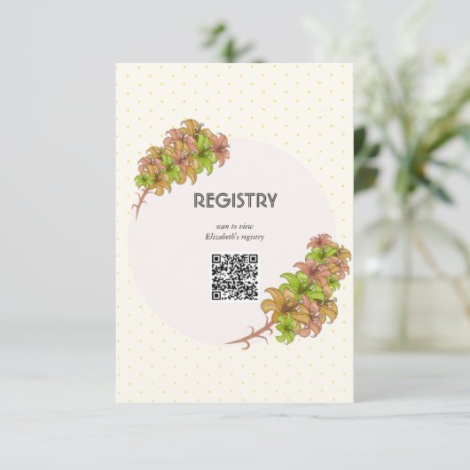 Floral Informatiekaartje (Staand voorkant)