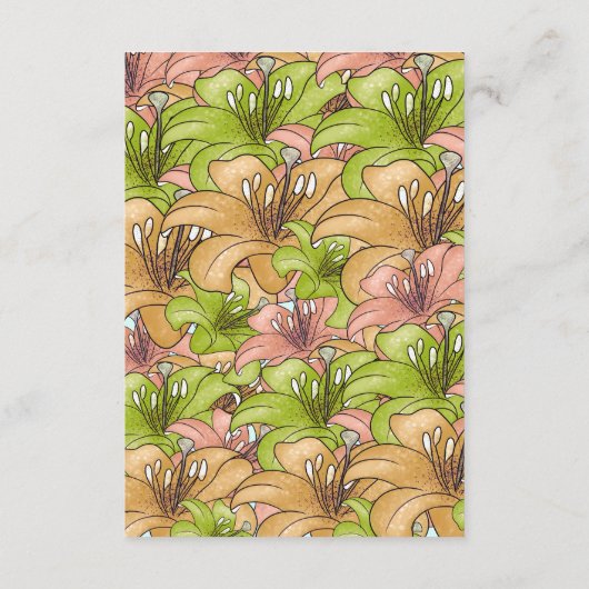 Floral Informatiekaartje (Achterkant)