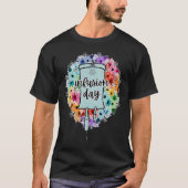 Floral Infusie Dag Therapie Nurse Minimalistisch B T-shirt (Voorkant)