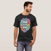 Floral Infusie Dag Therapie Nurse Minimalistisch B T-shirt (Voorkant volledig)