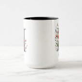 Floral Initial Mug, Custom Mug for Mom or Grandma Mok (Midden)