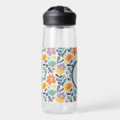 Floral Initial Water Bottle Waterfles (Voorkant)