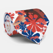 Floral Ink Lady Stropdas (Opgerold)