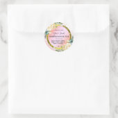 Floral Ink Pastel Roze Body Butter Labels (Tas)