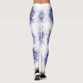 Floral Ink Splash Pattern – Abstract Botanical  Leggings (Achterkant)