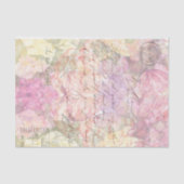 Floral inkt met Script-decoupage Tissuepapier (Voorkant)