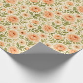 Floral  inpakpapier. cadeaupapier (Hoek)