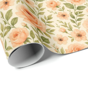 Floral  inpakpapier. cadeaupapier