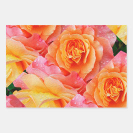 Floral Inpakpapier Vel