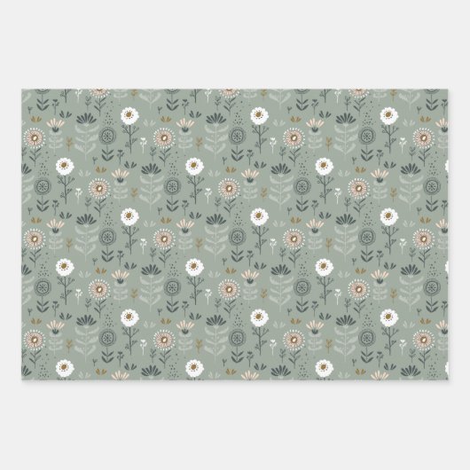 Floral Inpakpapier Vel (Voorkant)