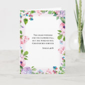 Floral Inspiration Isaiah 40:8 Kaart (Voorkant)