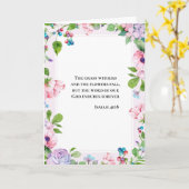 Floral Inspiration Isaiah 40:8 Kaart (Gele Bloem)