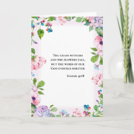 Floral Inspiration Isaiah 40:8 Kaart