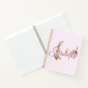 Floral Inspiration Journal met grillige bloemen Notitieboek