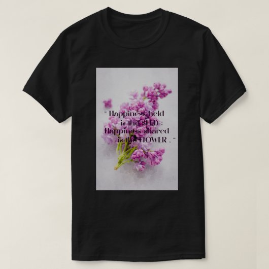 Floral Inspirerend offertes T-shirt (Design voorkant)
