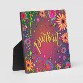  Floral Inspirerend Pursuit Inspirivity Fotoplaat (Voorkant)