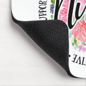 Floral Inspirerend verpleegster Muismat (Hoek)