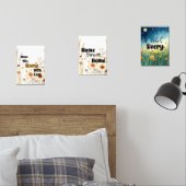 Floral Inspirerend Wall Art - Set van 3 Home Quot (Slaapkamer)