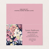 Floral interior decorator Folded Visitekaartje (Buitenkant ongevouwen)
