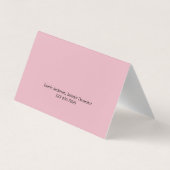 Floral interior decorator Folded Visitekaartje (Achterkant)