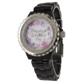 Floral International Women's Day 2026 Horloge (Gekanteld)