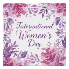 Floral International Women's Day 2026 Perfect Poster