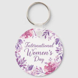 Floral International Women's Day 2026 Sleutelhanger