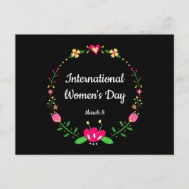 Floral International Womens Day Briefkaart