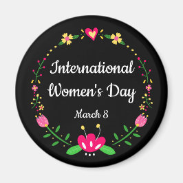 Floral International Womens Day Magneet
