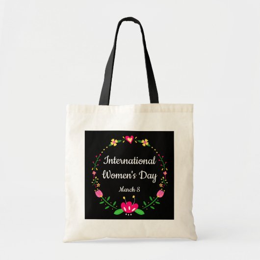 Floral International Womens Day Tote Bag (Voorkant)
