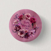 Floral Internationale Vrouwendag 2025 Ronde Button 3,2 Cm (Voorkant)