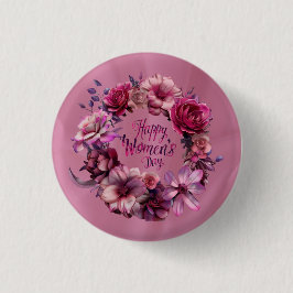 Floral Internationale Vrouwendag 2025 Ronde Button 3,2 Cm
