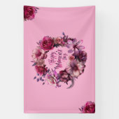 Floral Internationale Vrouwendag 2025 Spandoek (Verticaal)