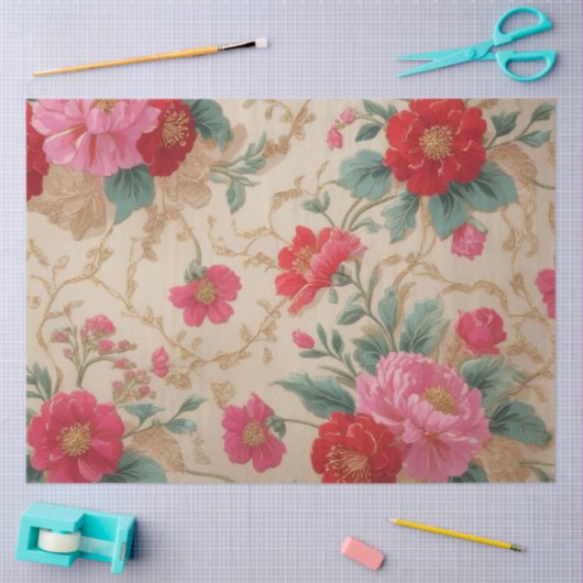 Floral Intricate Tissuepapier (Craft)