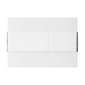 Floral Invitation Belly Band Uitnodigingen Wikkel (Achterkant Voorbeeld)