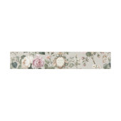 Floral Invitation Belly Band Wrap Uitnodigingen Wikkel (Vlak)