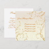 Floral Invitation Card 03 Kaart (Voorkant / Achterkant)