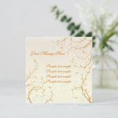Floral Invitation Card 03 Kaart (Staand voorkant)